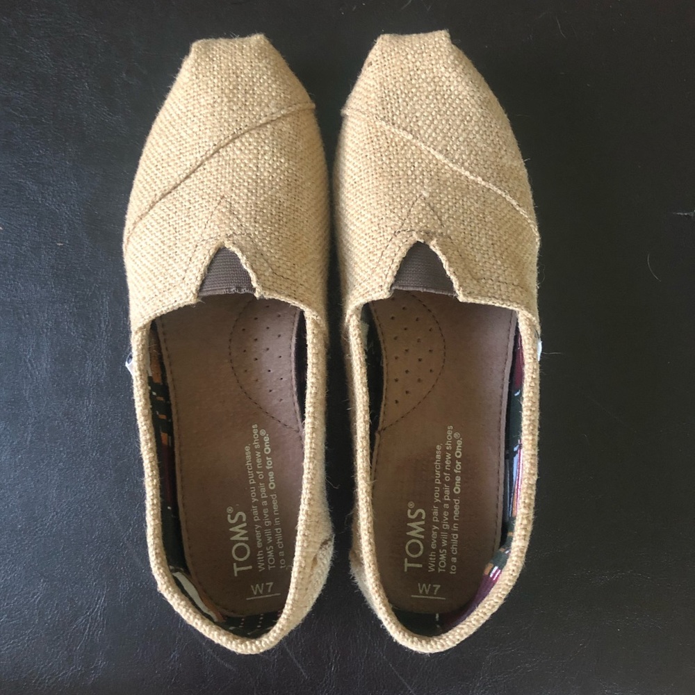 Toms Burlap Women’s Size 7 Shoes